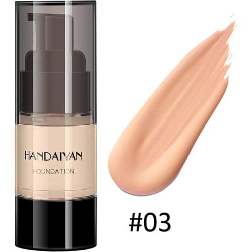 4 Colors Black Bronze Long Lasting Skin Liquid Foundation Oil Control Concealer Cream Makeup Supplies H0004
