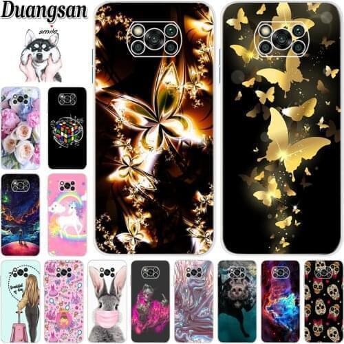 Fashion silicone cases on for xiaomi mi pocophone x3 candy color soft tpu back cover fundas coque cases for xiaomi poco x3 poko