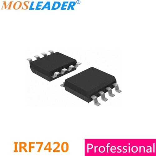 Mosleader IRF7420 SOP8 100PCS 1000PCS IRF7420PBF IRF7420TRPBF P-Channel Mosfet 12V 11.5A 7420 High quality