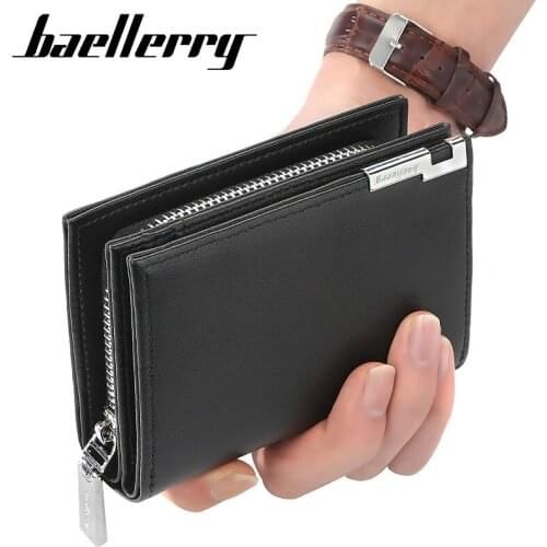 Men Fashion Zipper Hasp Organizer Wallet Coin Change Purse Organ Card Bag Bank ID Card Holders Coin Pocket Credit Case Cover