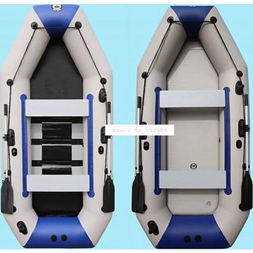 5-6 Person 0.9MM PVC Inflatable Boat Raft River Dinghy Fishing Rowing Boat For Drifting Sufing With Aluminum Oars and Air Pump