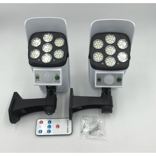 Refletor solar sensor 77 Led Multi Function Simulation Solar Energy Monitoring Remote Control of Courtyard