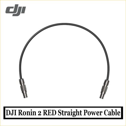 Original DJI Ronin 2 RED Straight Power Cable powers a RED camera by connecting the LEMO port on the camera