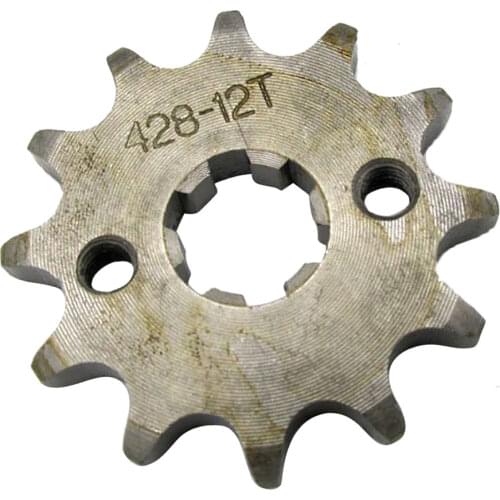 12T 428 Chain/Pitch Front Sprocket Cog Dirt Pit Bike ATV Moped 17mm Shaft