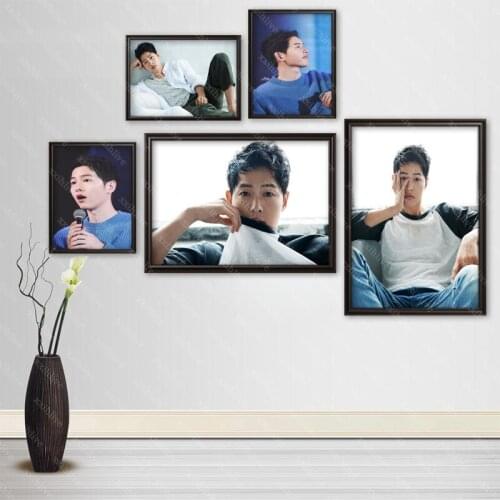 Famous Actors Song Joong Ki Cloth Silk Canvas HD Poster Home And Bedroom Decoration Wall Fabric Poster Custom Print More Size