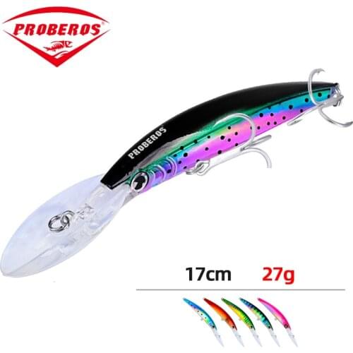 PRO BEROS 170mm 27g Professional Quality Fishing Lures Hard Bait Dive 2-4.5m Quality Wobblers Minnow Artificial Bait Tackle
