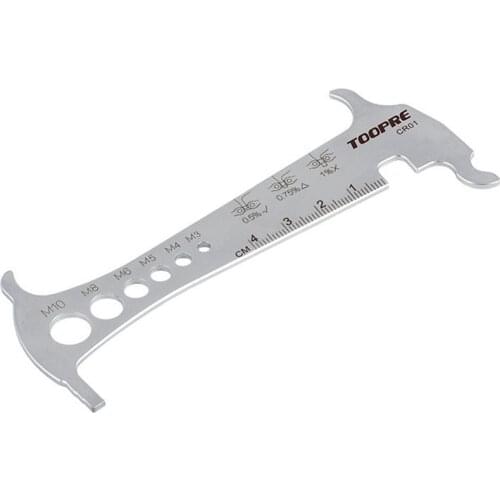 Bike Chain Wear Checker Repair Tool MTB Mountain Bike Road Bicycle Chain Wear Check Tools Multifunction Measuring Ruler