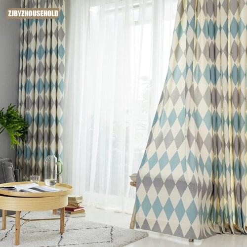 Modern Simple Curtains for Living Dining Room Bedrooms European-style Polyester Printed Cloth Curtains Tulle Customized Products