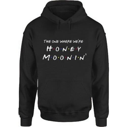 Friends Font Honeymoon Sweatshirt 2021 The One Where We're Honeymoonin' Sweatshirt Honeymoon Gift Hoodie Wedding Gift M