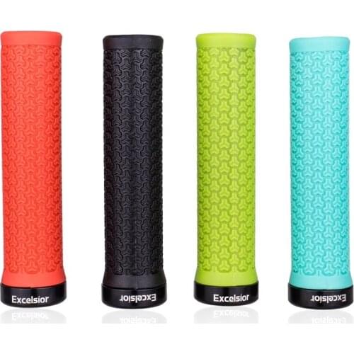 Bicycle Handlebar Lock On Grips Soft Anti-Skid Rubber Bike Grips MTB Mountain Road Bike Lock Handle Bar End Grips Cycling Parts