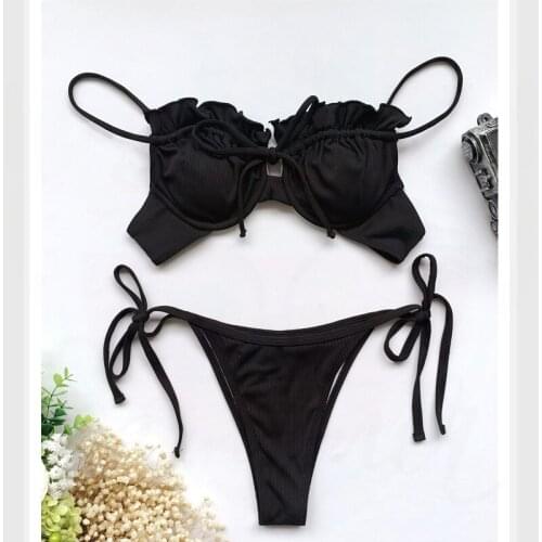 Bikini Top Swimwear Women 2 Piece Swimsuit Bathing Suit Biquinis Feminino 2021 Maillot De Bain Femme Monokini Tankini