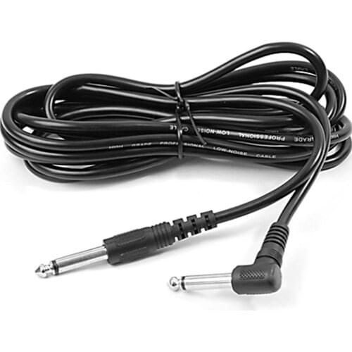 1Pc 10ft 3m 90 Degree Connector Electric Patch Cord Guitar Amplifier AMP Cable Guitar Accessories