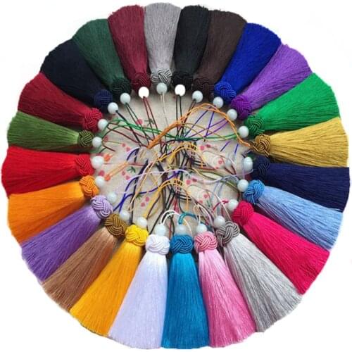 1pc 8.5cm Silk Tassel Fringe Curtain brush DIY craft tassel fringe Trim for curtains jewelry DIY Wedding Home Decor accessor