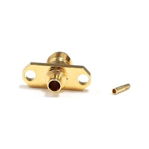 1pc SMA Female Jack RF Coax Connector panel mount Straight Cable RG405,086" Goldplated NEW wholesale