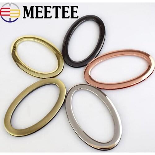 2/4pcs 88x45mm Fashion Oval Rings Metal Frame Bag Handles Women Shoulder Bags Kiss Clasp Clutch DIY Leather Crafts