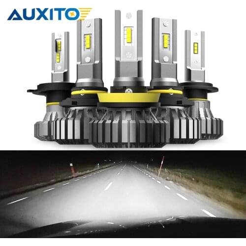 2pcs Car LED Headlight Bulbs 9006 HB4 9005 HB3 Led H8 H9 H11 Led Mini Headlight for High/Beam Bulb fog Light 6500K White 12V 24V