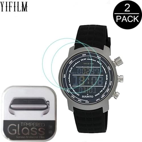 2PACK For SUUNTO Elementum Terra Smartwatch Film 0.3mm 2.5D 9H Clear Tempered Glass Screen Guards Protective Film For Suunto