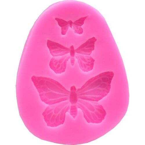 3D Butterfly Silicone Mold DIY Crafts Cake Decor Baking Tool Chocolate Pastry Bakeware Kitchen Accessories Fondant Mould