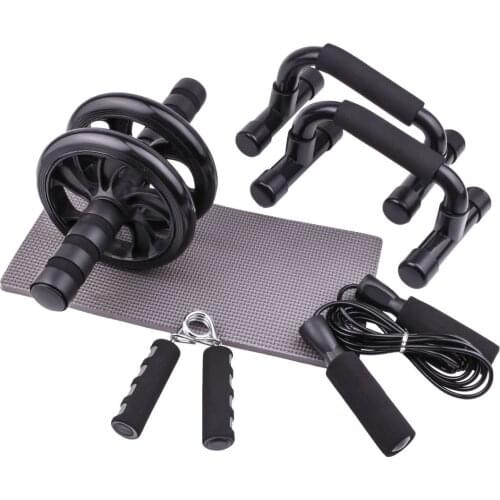AB Roller Abdominal Tonifying Wheel Abdominal Reducer Combination Set Abdominal Muscle Tonifying Wheel Indoor Fitness Equipment