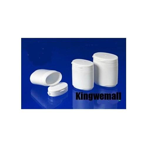 300pcs/lot Capacity 80ml White Plastic PP bottle with Tear Cap for xylitol chewing gum,food packaging