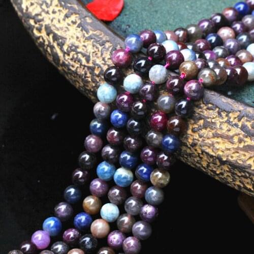 Loose beads Ruby ROUND 6/8/10MM 14" for DIY jewelry making FPPJ wholesale beads nature gem stone