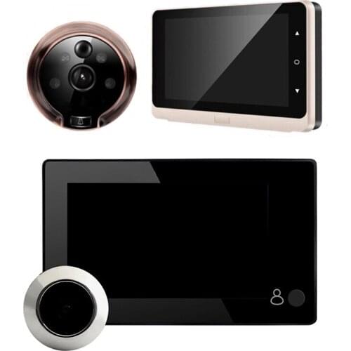 5 Inches 720P Doorbell Viewer Digital Door Peephole Viewer Camera & 4.3Inch HD Door Peephole 145 Degree Wide Angle