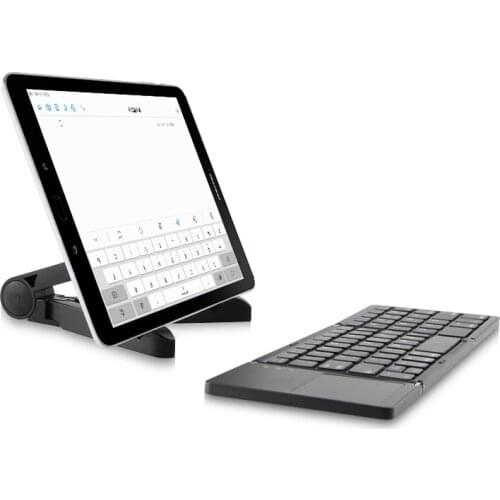 Twice folding wireless Bluetooth Keyboard For Samsung Galaxy Tab A 8.0 SM T350 T355 T380 T385 P350 Tablet TouchPad keyboard case