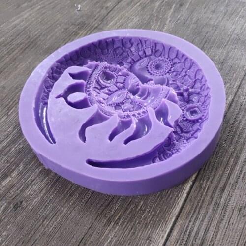 R58E DIY Resin Mold Suitable for Jewelry Silicone Resin Molds Including European Style Moon Sun Shape Silicone Mold