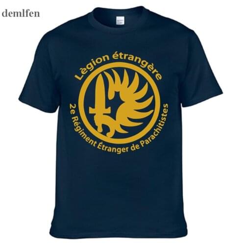 New French Foreign Legion Special Forces War Army T-shirt Men Cotton Short Sleeve T Shirt Tees Tops Homme Camisetas