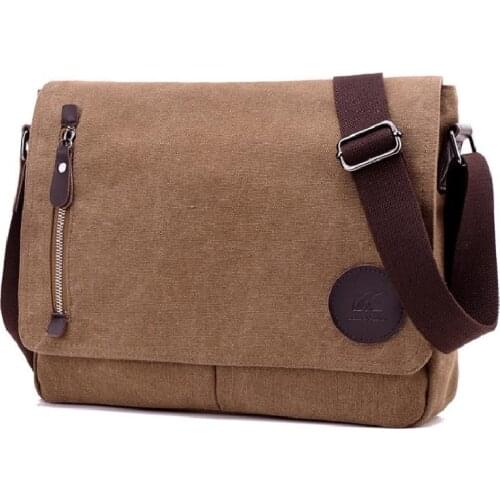 Canvas Bag New Mans One-shoulder Cross-body Bag Korean Fashion Trend Travel Sports Contracted Leisure College Wind Backpack