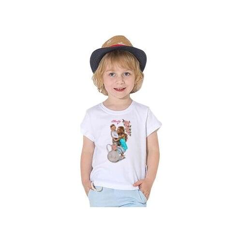 Summer Short Sleeve Kids Boy Girls T-Shirt Child Kawaii T Shirt Clothing Super Mom Printed Kids Short Sleeve White Tops