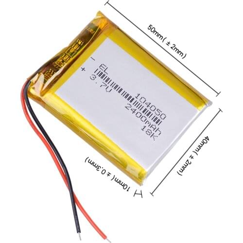 Solar Lamp Power Bank Radio GPS 2400mah Rechargeable Battery 104050 Li-ion Polymer GPS Bluetooth column flashlight