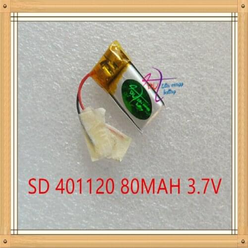 Liter energy battery 3D glasses plate 3.7V tablet 401120 80mAh Bluetooth headset MP3 MP4