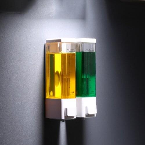 Color series 250ml Wall Mount Square Liquid Soap Dispenser Shower Soap Bottle with a Lock for Bathroom Washroom Kitchen