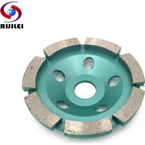 RIJILEI High Quality 4Inch Diamond Grinding Wheel Disc Bowl Shape Grinding Cup For Concrete Floor Marble Polishing Pad HC05