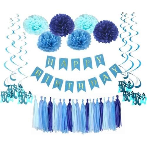 Its a Boy Pink Girl Baby Shower Banner 1st Birthday Pompom 1 Year One Newborn Baby Shower Decor Blue Party Favors