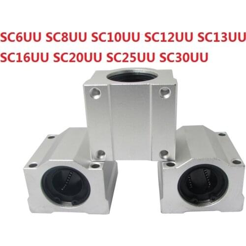 SC6UU SC8UU SC10UU SC12UU SC13UU SC16UU SC20UU SC25UU SC30UU linear motion case unit sliding linear block CNC
