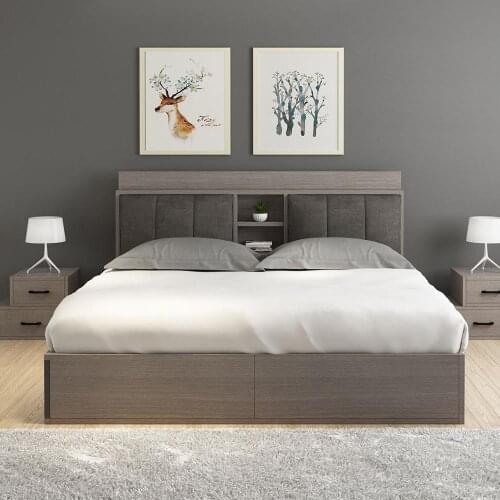 RAMA DYMASTY fabric bedhead soft bed modern design bed bett, cama fashion king/queen size bedroom furniture