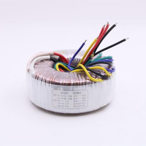 200W Toroid Transformer For Amplifier / Headphone Amp / DAC Out: 24V*2+12V*2+6V