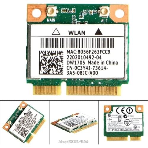 Qualcomm Atheros QCWB335 Wifi Mini Wireless Card CN-0C3Y4J For Dell DW1705 N05 20 Dropship