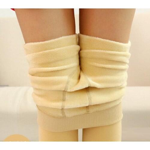 CHRLEISURE Knitted Super Elastic Pants Women Girls Warm Winter Mollad New Plus Cashmere Fashion Thick Leggin Bright Velvet Pants