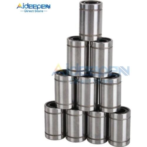 10Pcs/lot LM8UU Linear Bushing 8mm CNC Linear Bearings For Rods Liner Rail Linear Shaft Parts
