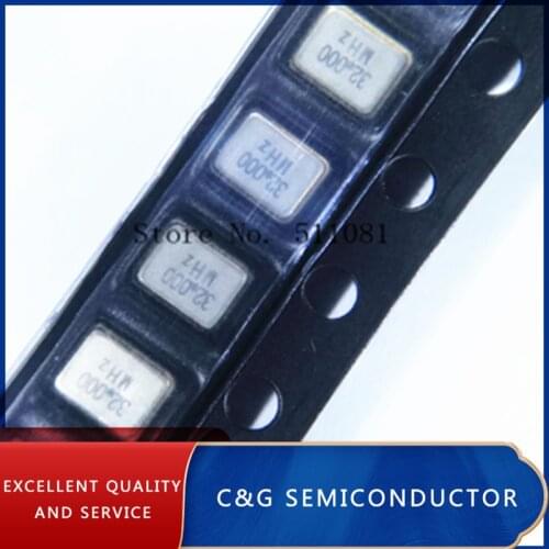 100pcs 3225 32M 32.000MHZ 32MHZ SMD CHIP SMT passive crystal resonator ZJ