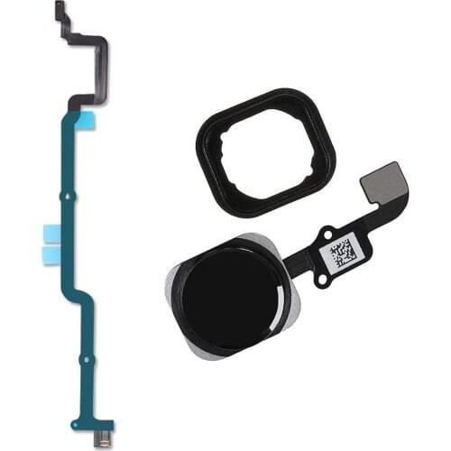 3pcs/set For iPhone 6 6 Plus Mainboard Home Button Flex Cable Ribbon Connector + home button key flex with rubber Gasket