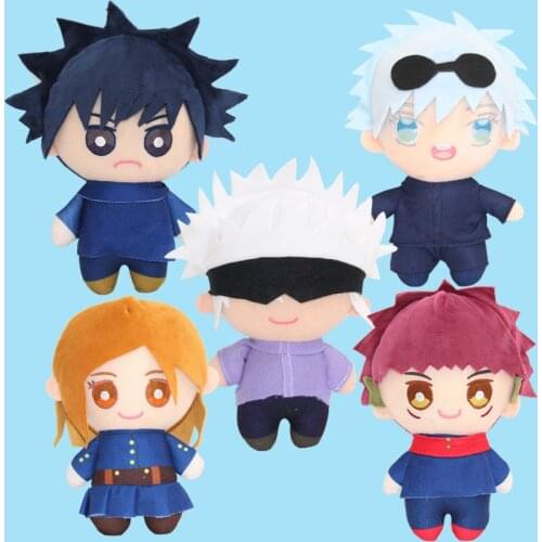 5 pcs/lot anime plush model toy Jujutsu Kaisen Yuji Itadori cartoon doll Gojo Satoru plush stuffed toy gift