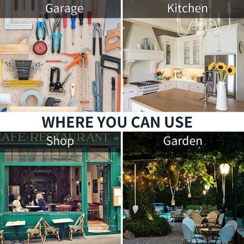 594C 20pcs Q-Hanger Easy Release Screw Hooks with Safety Buckle for string Lights