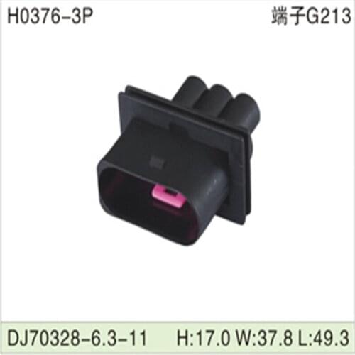 Free shipping 500pcs DJ70328-6.3-11 6.3mm 3Pin AMP Car Electrical Wire Connectors for VW,BMW,Audi,Toyota,NISSAN AND other