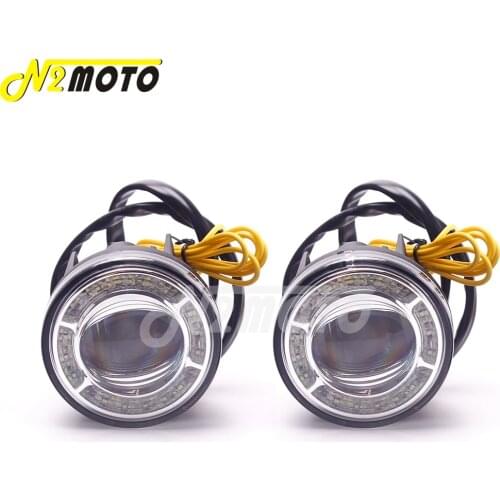 For Honda Goldwing Tour GL1800 2018-up Motorcycle Aluminum LED Black Front Fog Light Flashing Strobe Foglight w/ Mounting Kits