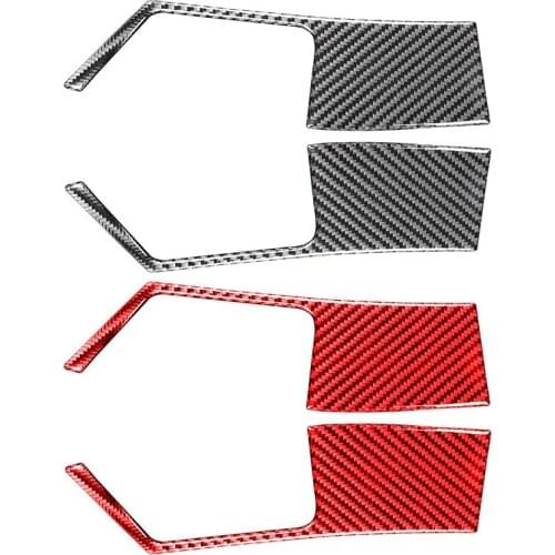For Nissan GTR R35 2009-2015 Carbon Fiber Door Armrest Panel Sticker Window Control Console Frame Cover Trim