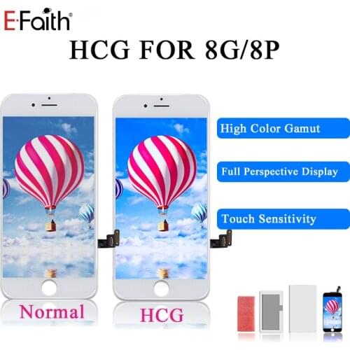 EFaith HCG High Color Gamut For iPhone 8 8 Plus 8P LCD Display Touch Screen Display Digitizer Assembly Replacement Free Shipping